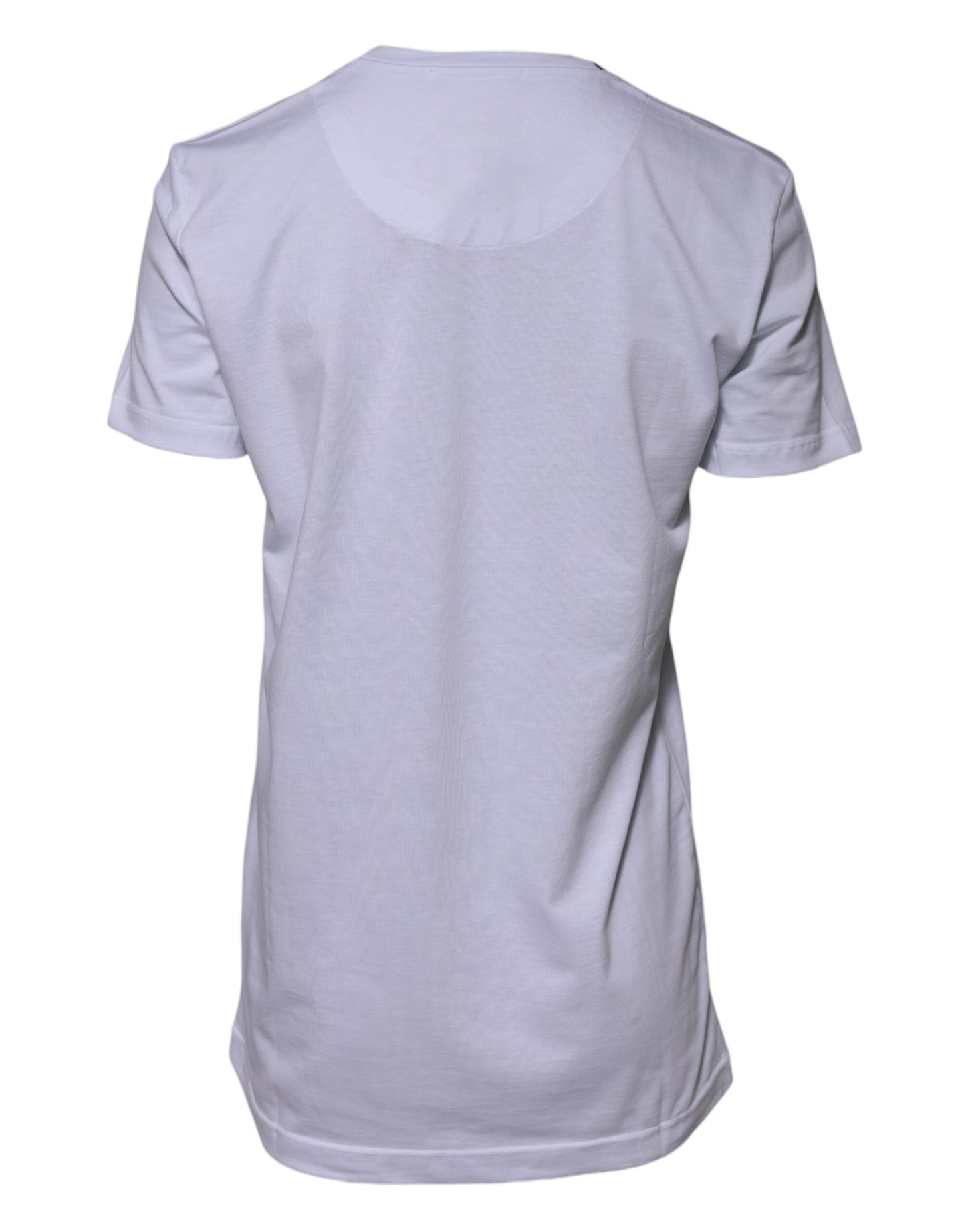 Camiseta Dolce & Gabbana de algodón blanco con cuello redondo "Goodluck 2023"