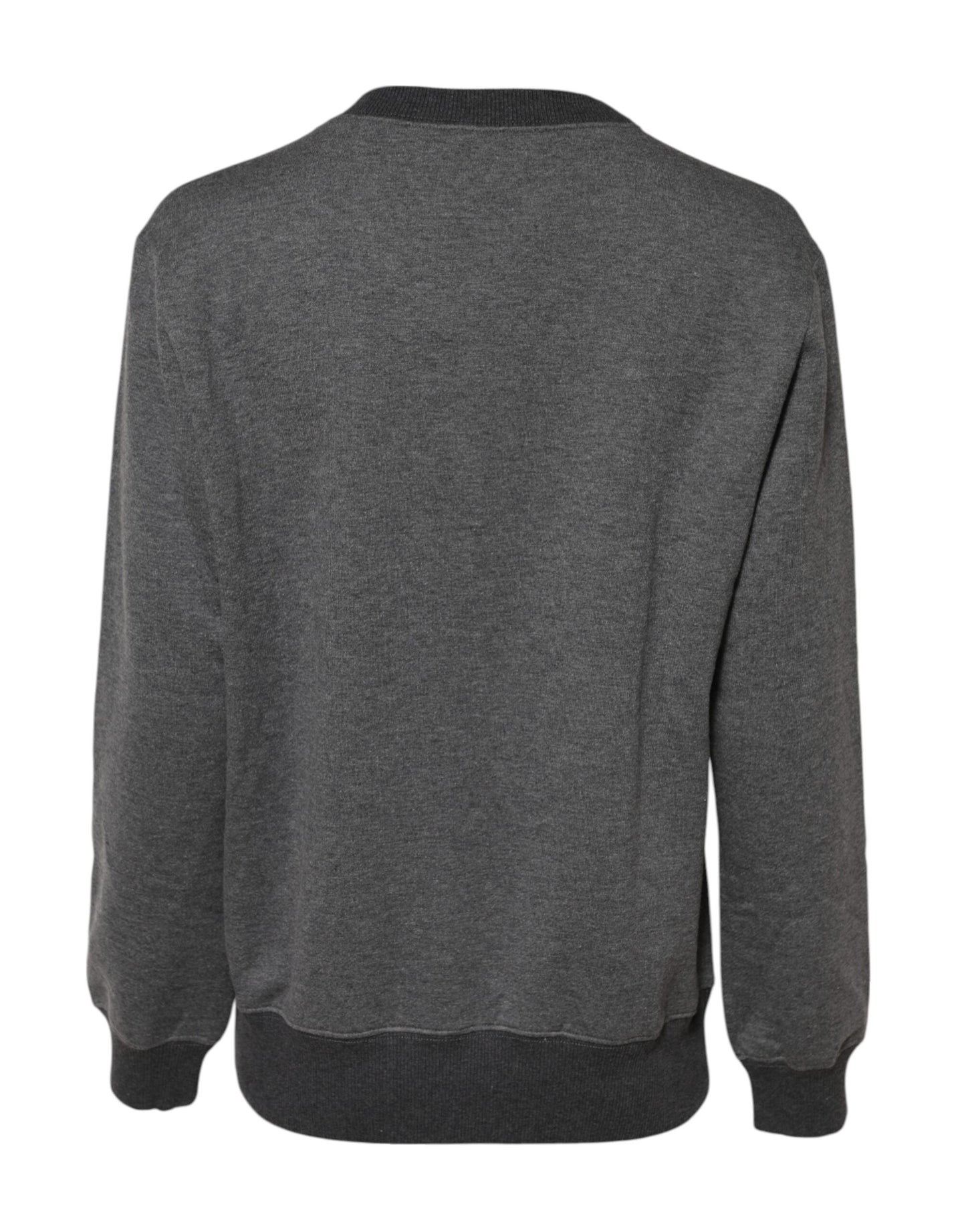 Suéter Dolce & Gabbana gris con logo DG bordado