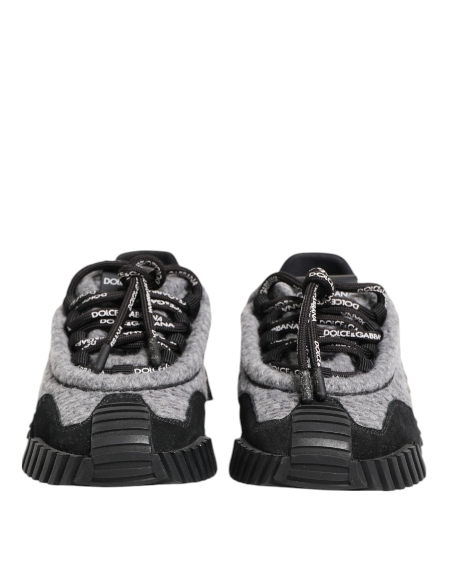 Dolce & Gabbana Black Gray NS1 Low Top Sneakers Shoes