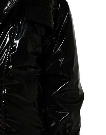 Dolce & Gabbana Chaqueta Acolchada de Plumón de Poliéster Negro