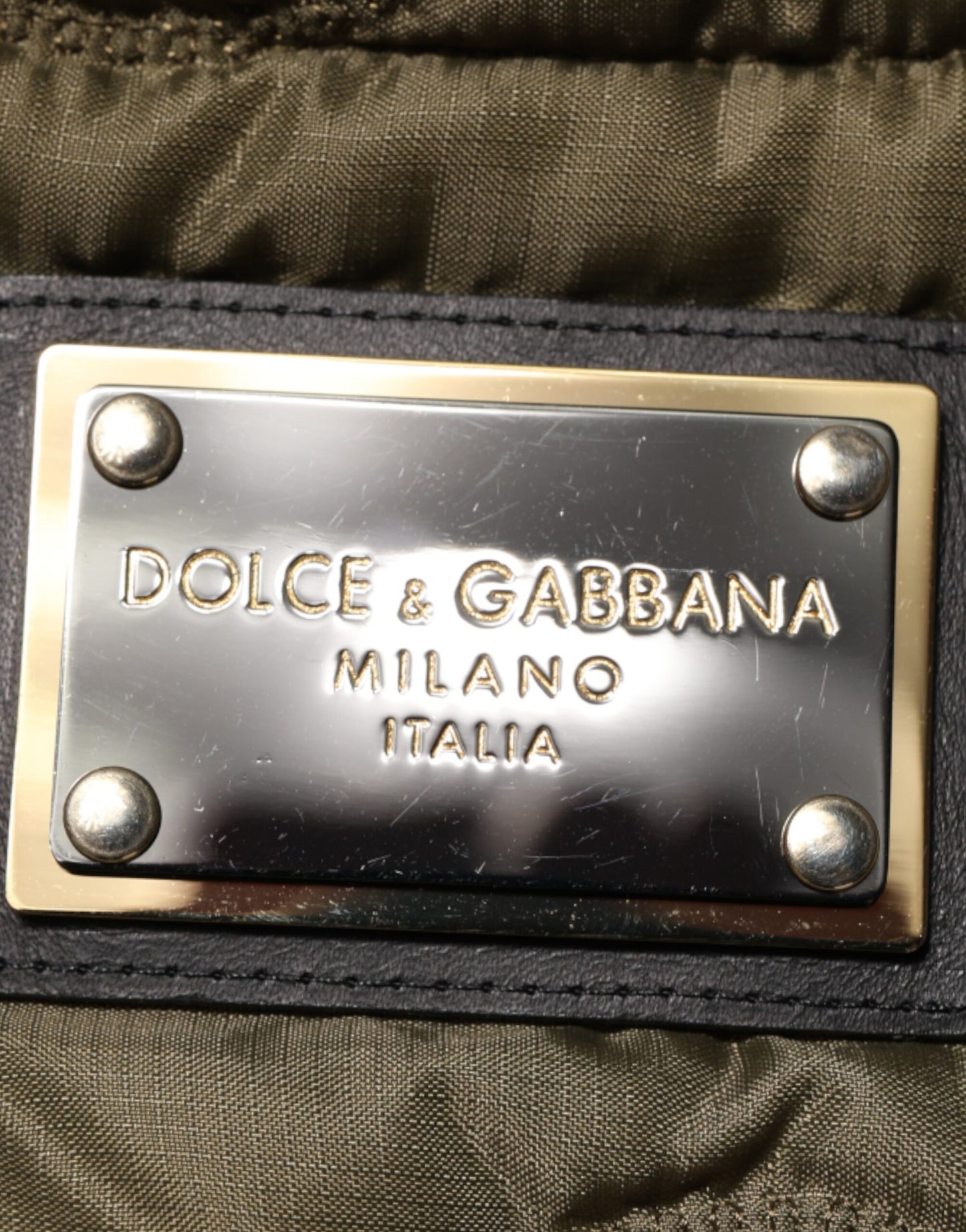 Chaqueta Acolchada de Poliéster Patchwork Multicolor Dolce & Gabbana