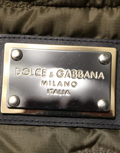 Chaqueta Acolchada de Poliéster Patchwork Multicolor Dolce & Gabbana