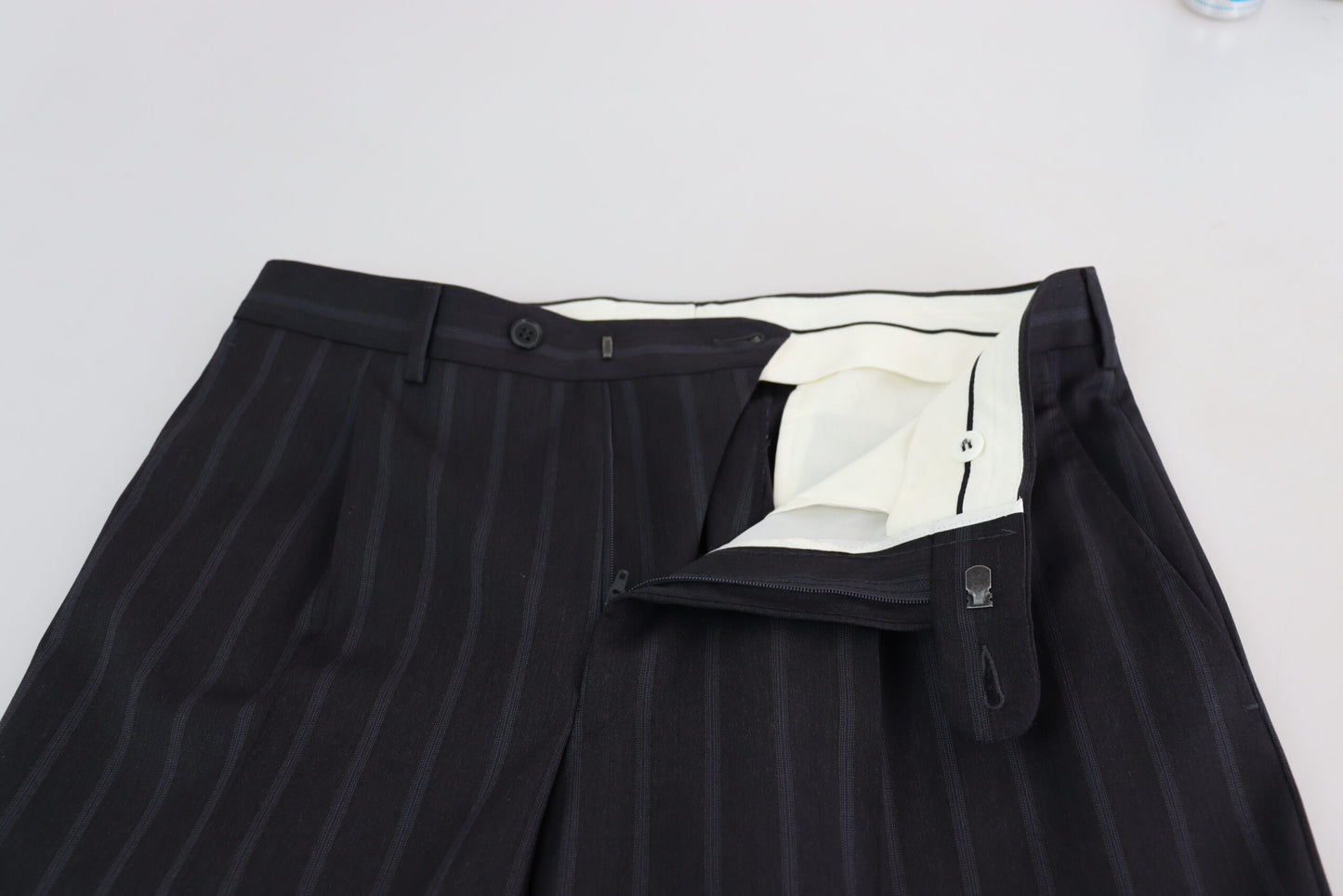 Dolce & Gabbana Pantalón de Vestir Formal de Lana Gris