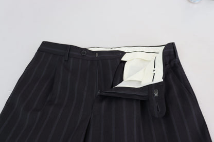 Dolce & Gabbana Pantalón de Vestir Formal de Lana Gris