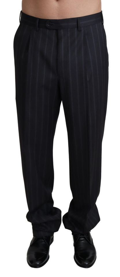 Dolce & Gabbana Pantalón de Vestir Formal de Lana Gris