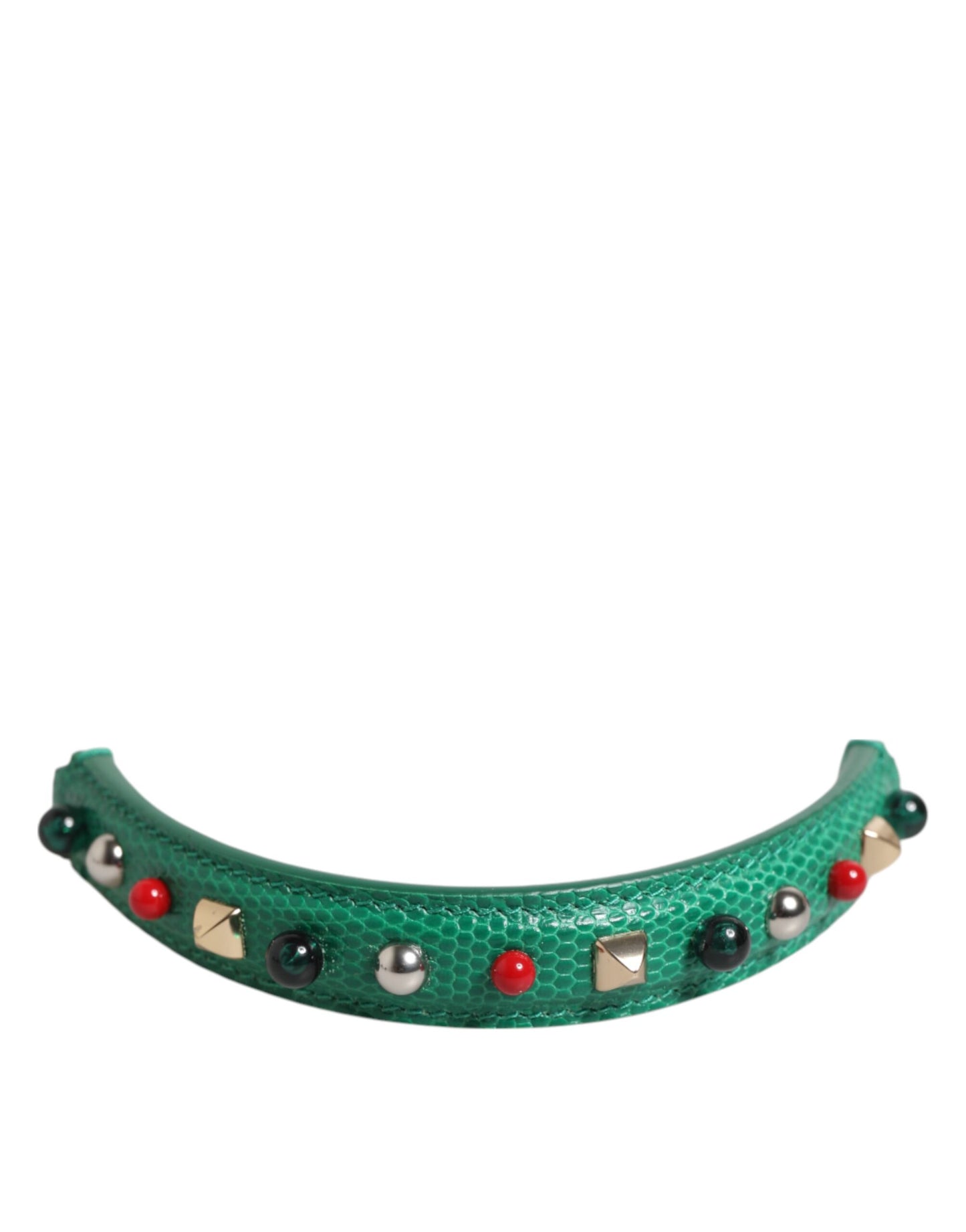 Bandoulière en cuir vert embellie Dolce & Gabbana pour femme