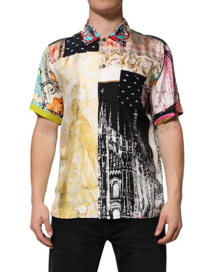 Chemise décontractée boutonnée Dolce & Gabbana imprimée multicolore
