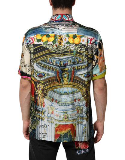 Chemise décontractée boutonnée Dolce & Gabbana imprimée multicolore