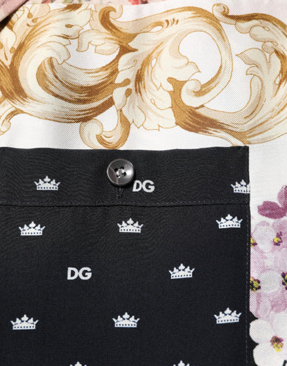 Chemise décontractée boutonnée Dolce & Gabbana imprimée multicolore