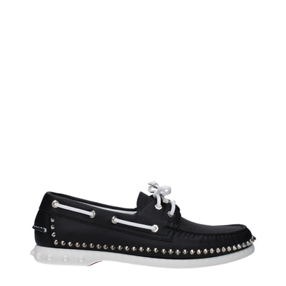 Mocasines sin cordones de piel negra Christian Louboutin