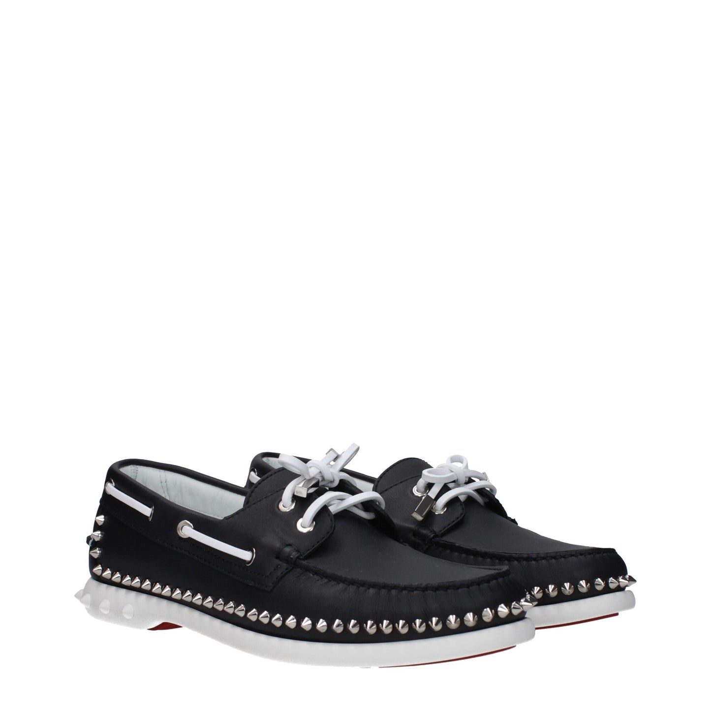 Mocasines sin cordones de piel negra Christian Louboutin