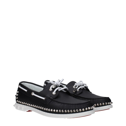 Mocasines sin cordones de piel negra Christian Louboutin