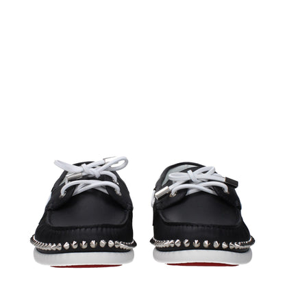 Mocasines sin cordones de piel negra Christian Louboutin