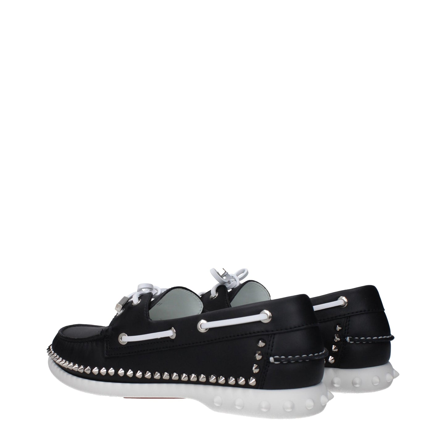 Mocasines sin cordones de piel negra Christian Louboutin