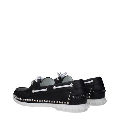 Mocasines sin cordones de piel negra Christian Louboutin
