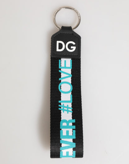 Porte-clés Dolce & Gabbana multicolore en polyester et laiton avec logo