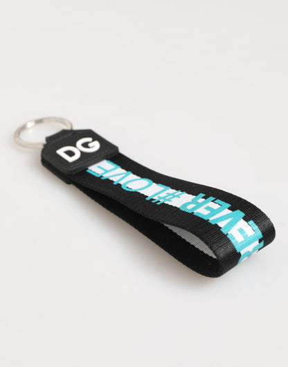 Porte-clés Dolce & Gabbana multicolore en polyester et laiton avec logo