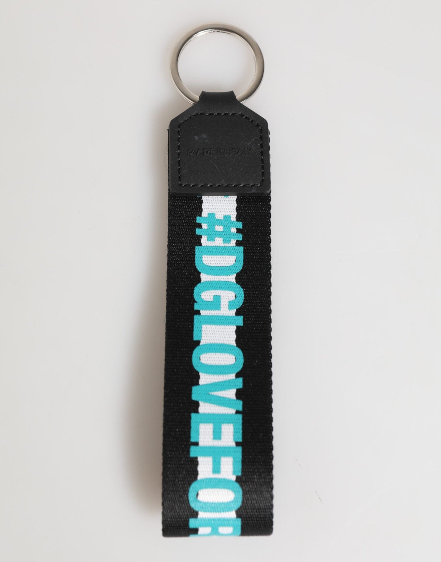 Porte-clés Dolce & Gabbana multicolore en polyester et laiton avec logo
