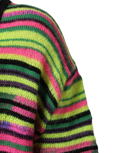 Suéter Dolce & Gabbana de Punto con Cuello en V y Logotipo DG Multicolor