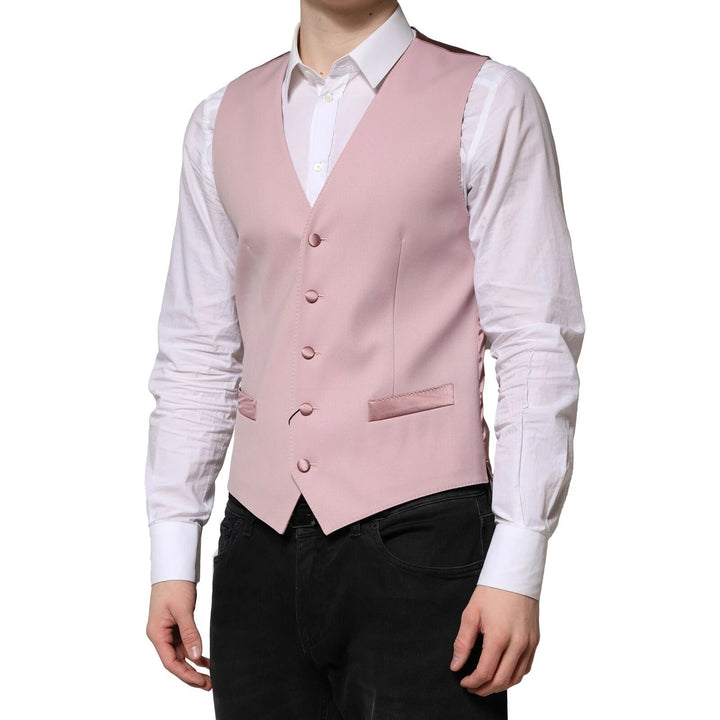 Chaleco de lana rosa Dolce & Gabbana formal de hombre