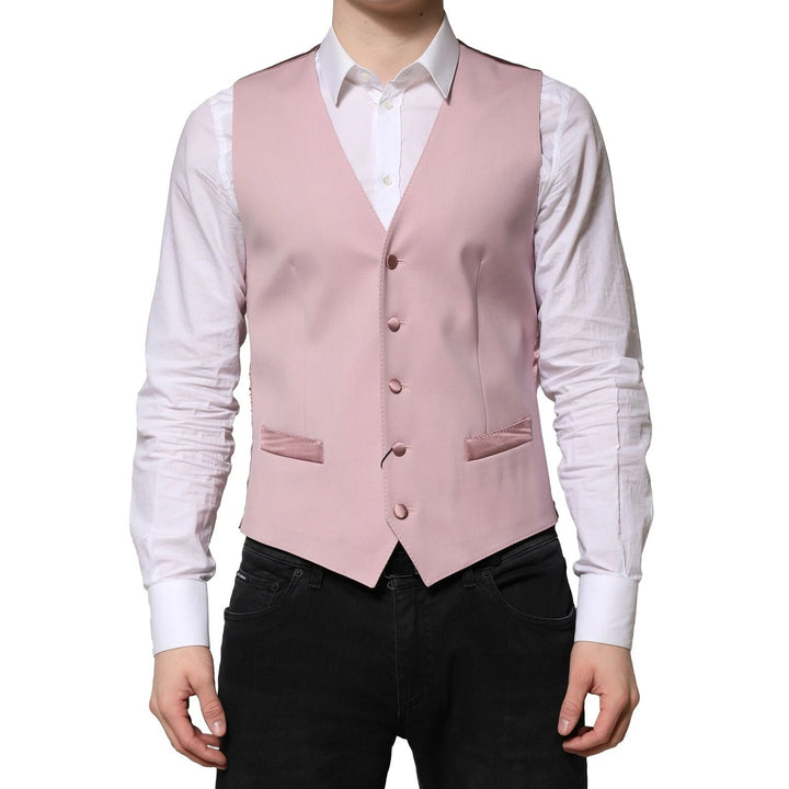 Chaleco de lana rosa Dolce & Gabbana formal de hombre
