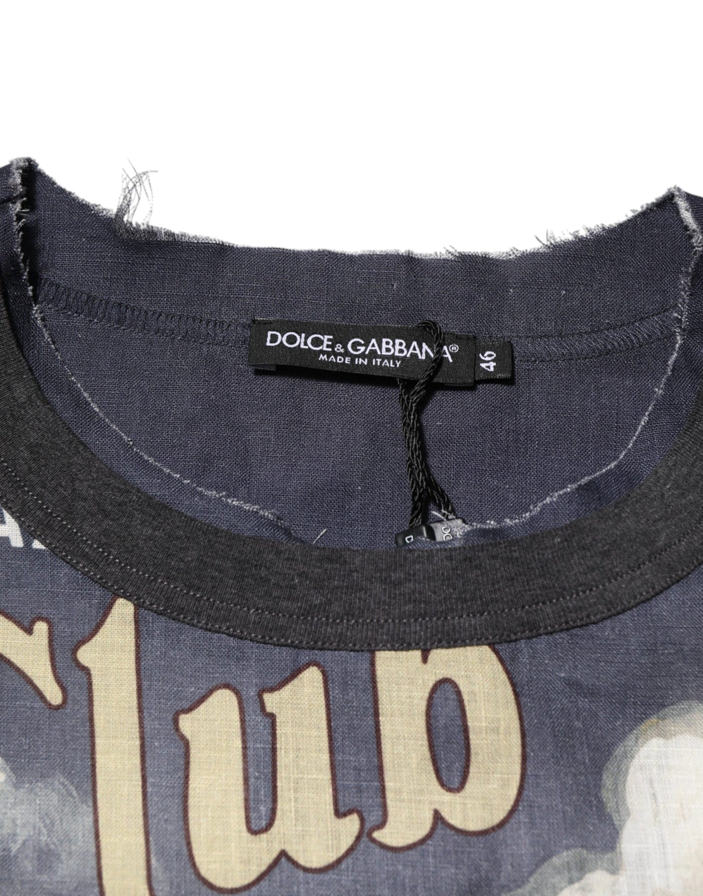 T-shirt homme Dolce & Gabbana Palermo Jazz Club col rond en lin