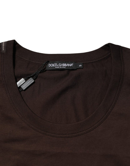 Camiseta sin mangas para hombre Dolce & Gabbana de algodón marrón