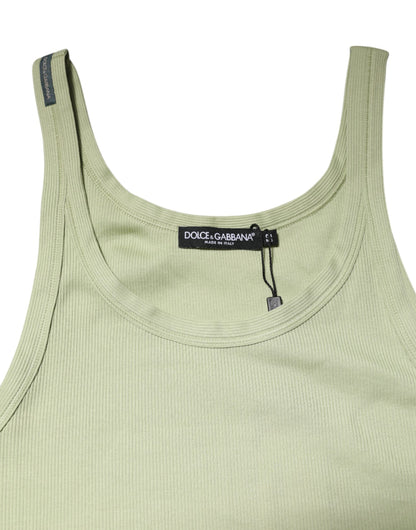 Dolce & Gabbana Camiseta sin mangas verde claro para hombre