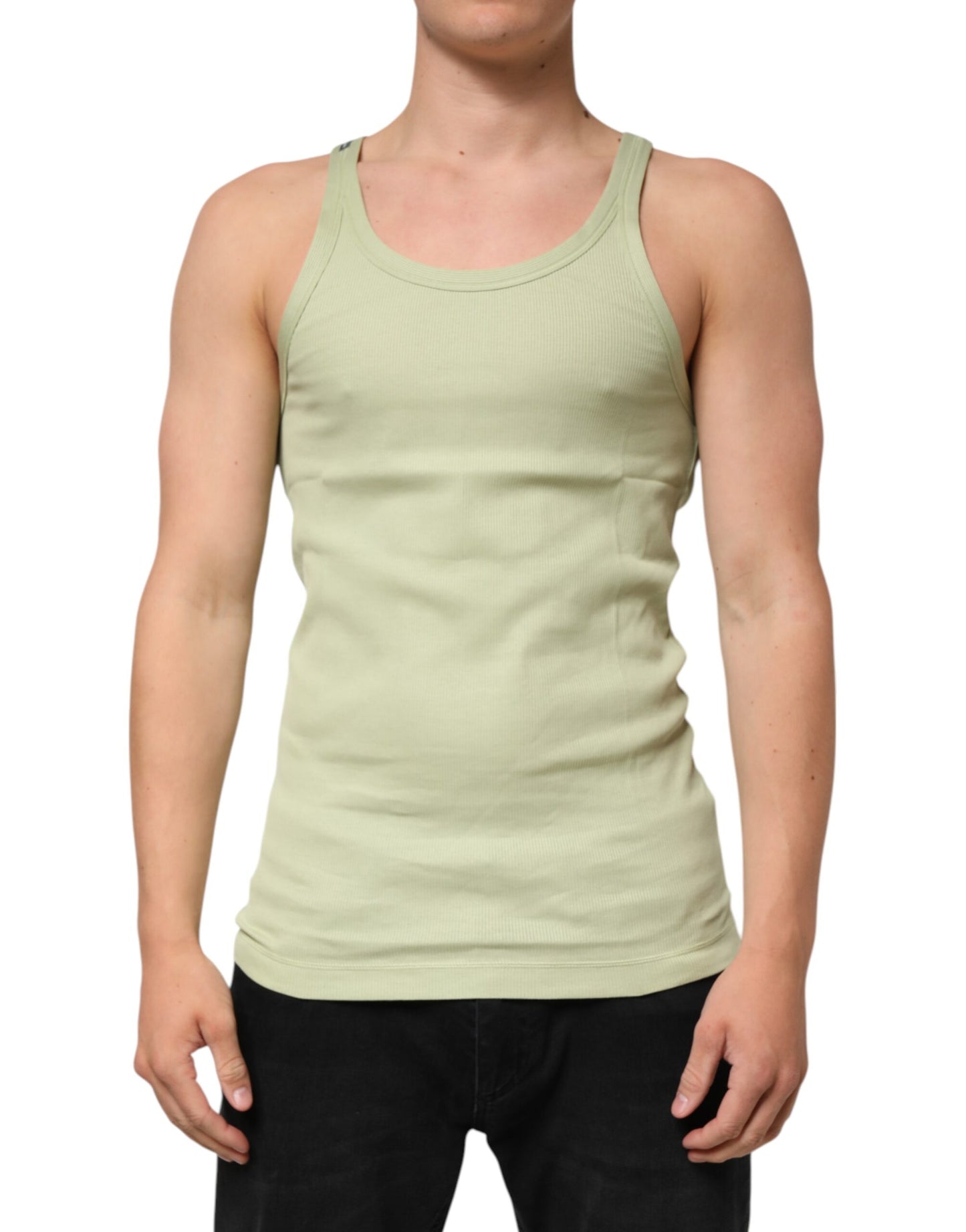 Dolce & Gabbana Camiseta sin mangas verde claro para hombre