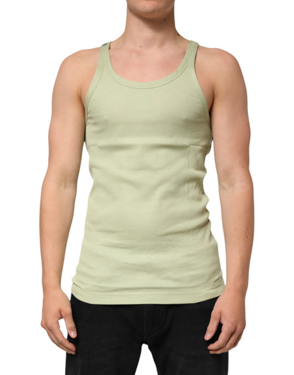 Dolce & Gabbana Camiseta sin mangas verde claro para hombre