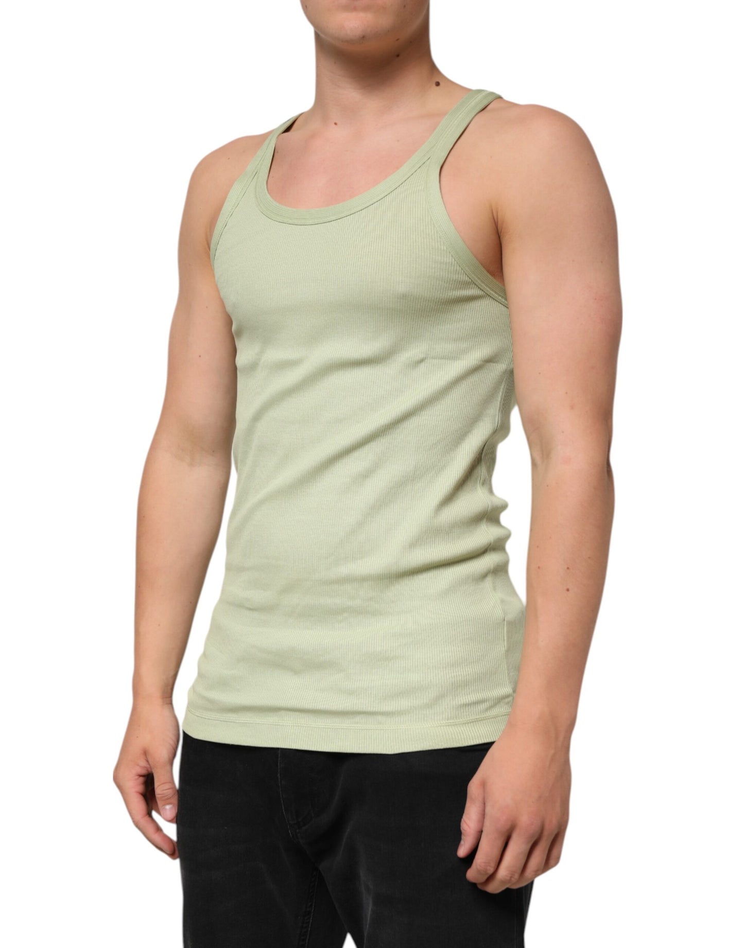 Dolce & Gabbana Camiseta sin mangas verde claro para hombre