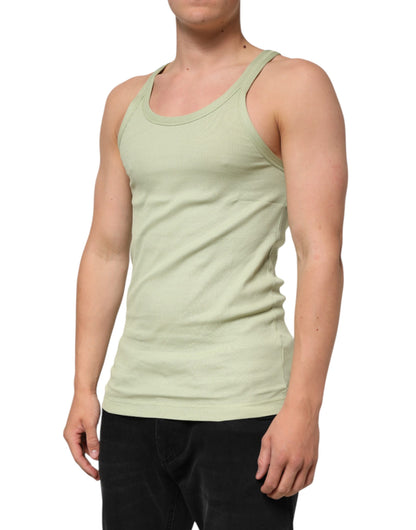 Dolce & Gabbana Camiseta sin mangas verde claro para hombre