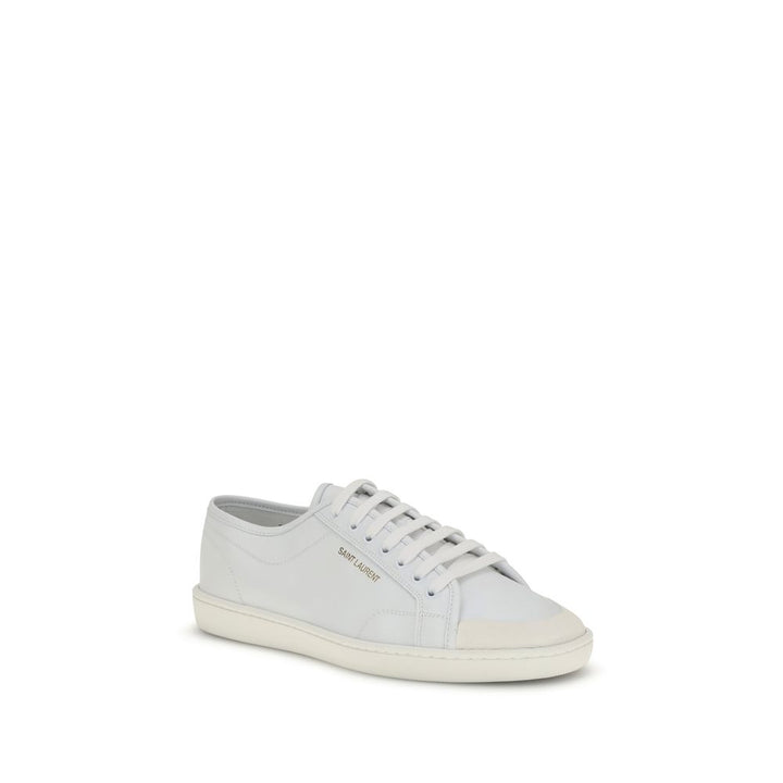 Zapatillas bajas Saint Laurent de piel de becerro blanca Bos Taurus
