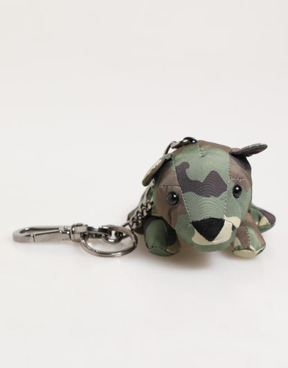 Porte-clés Dolce & Gabbana camouflage multicolore silhouette animale