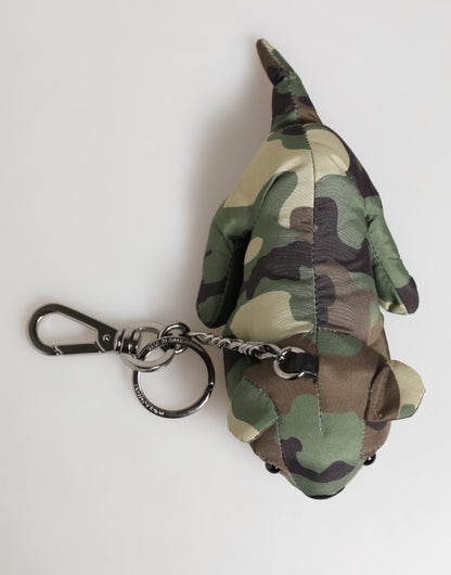 Porte-clés Dolce & Gabbana camouflage multicolore silhouette animale