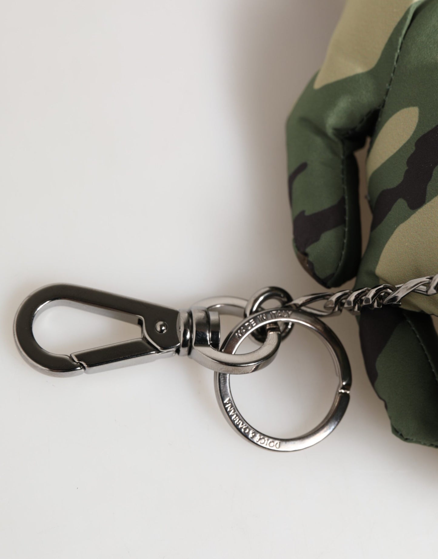 Porte-clés Dolce & Gabbana camouflage multicolore silhouette animale