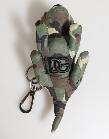Porte-clés Dolce & Gabbana camouflage multicolore silhouette animale