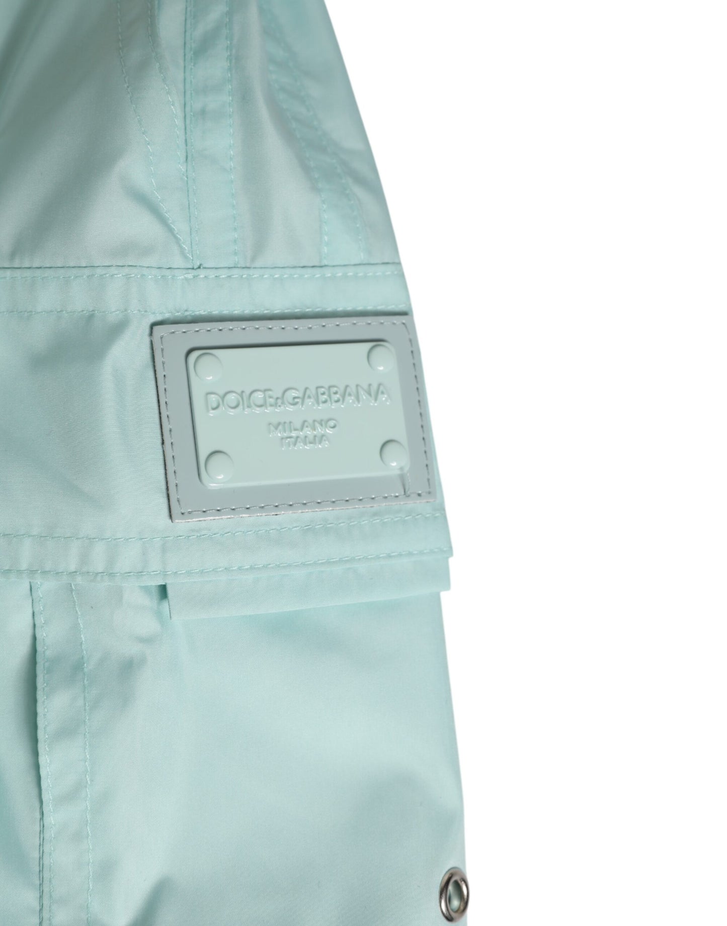 Short de bain Dolce & Gabbana en polyester bleu aqua pour homme