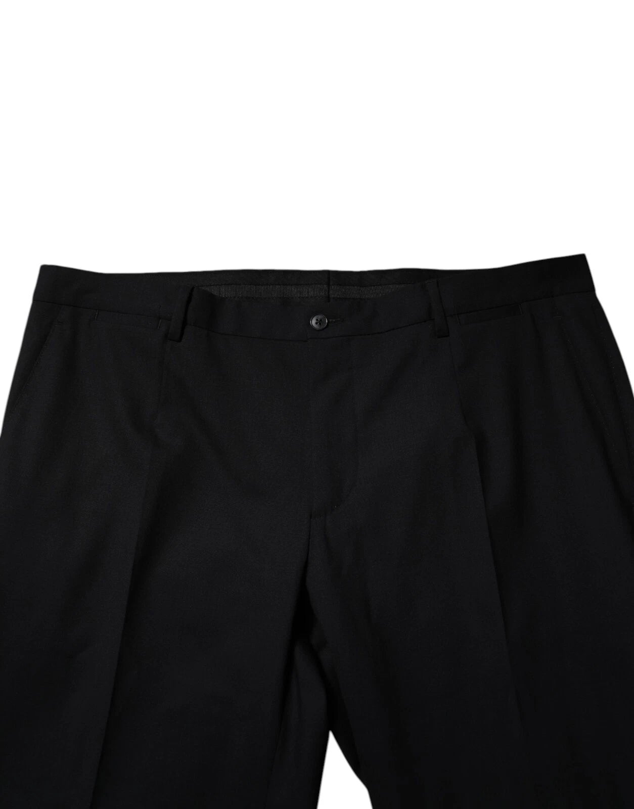 Pantalon de costume Dolce & Gabbana en laine noire pour homme
