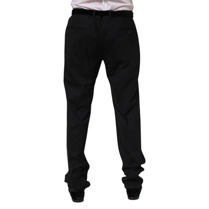 Pantalon de costume Dolce & Gabbana en laine noire pour homme
