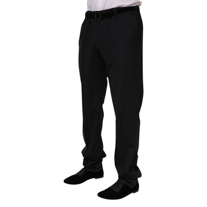 Pantalon de costume Dolce & Gabbana en laine noire pour homme