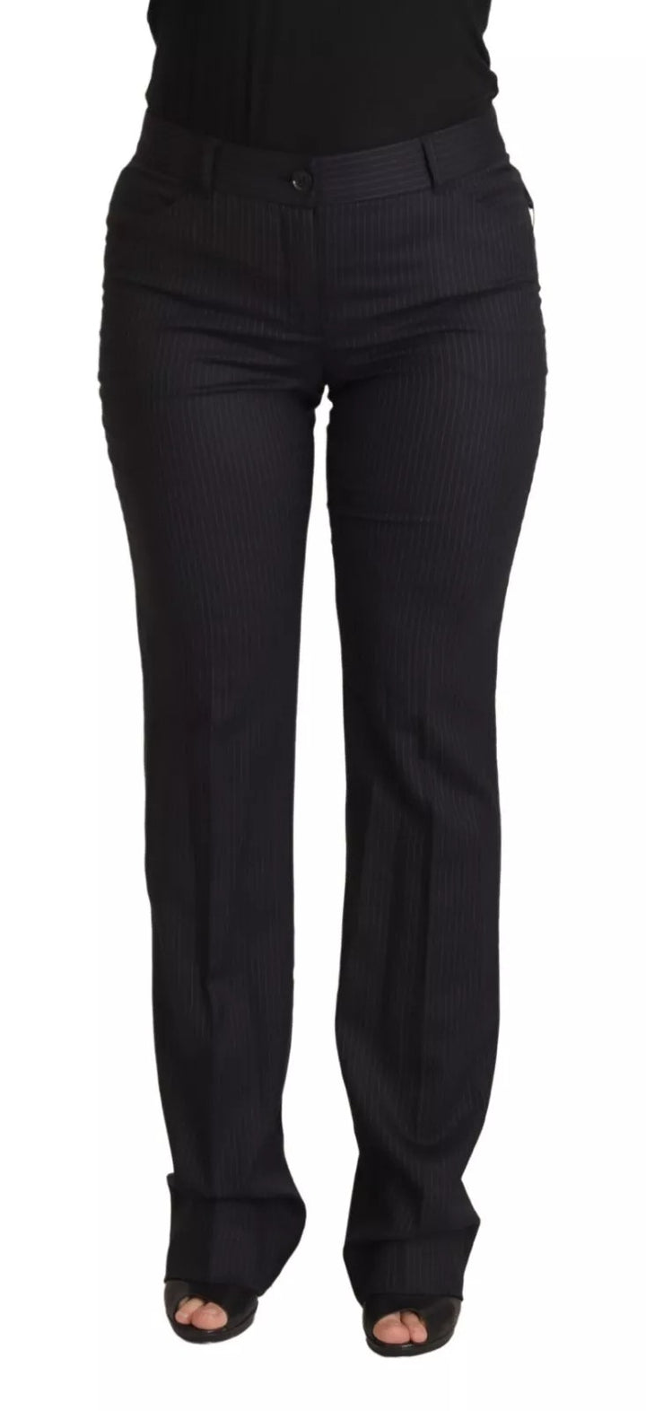 Pantalones Dolce & Gabbana de tiro medio con rayas negras