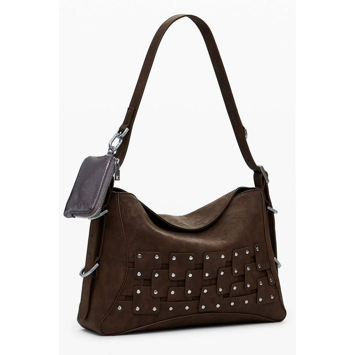 Desigual Marrone Poliuretano Women Handbag