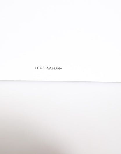 Porte-cartes en papier enveloppe à imprimé léopard multicolore Dolce & Gabbana