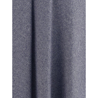 Sara Roka Blue Cotton Midi Skirt