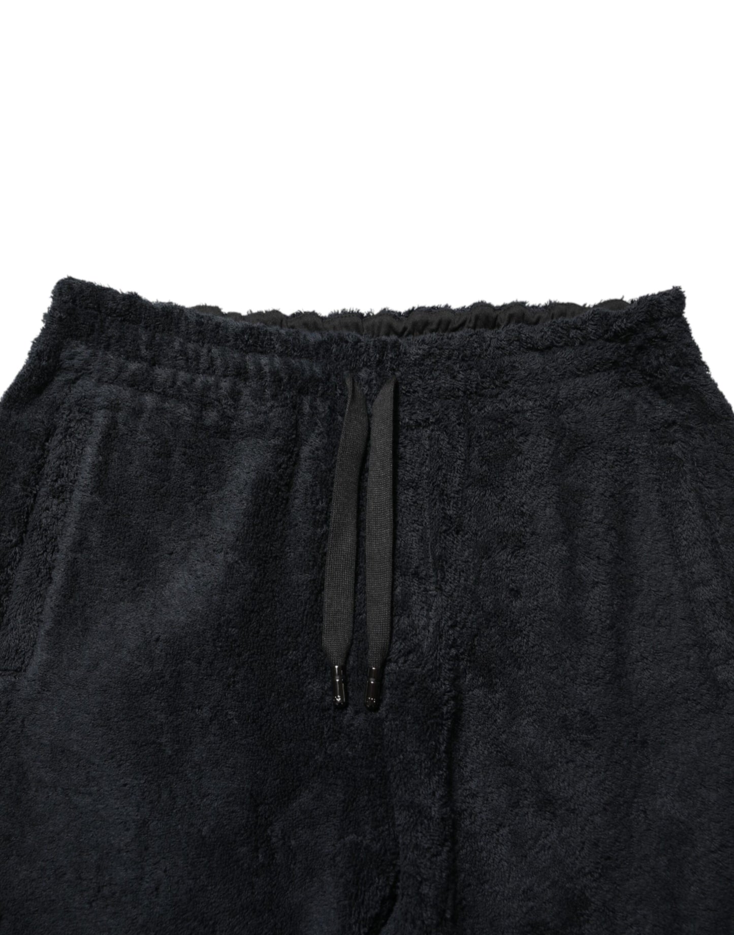 Dolce & Gabbana Black Cotton Logo Men Jogger Sweatpants Pants