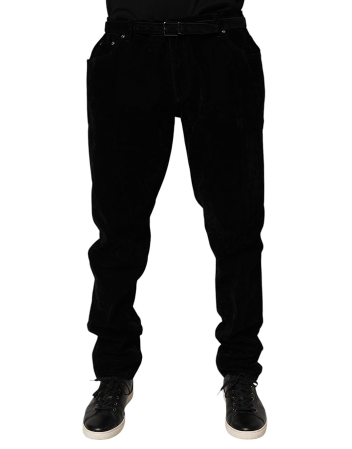 Vaqueros Dolce & Gabbana negros de algodón corte slim