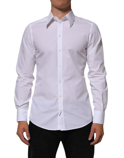 Camisa formal de vestir MARTINI de algodón blanco para hombre de Dolce & Gabbana