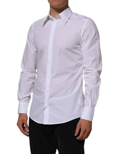 Camisa formal de vestir MARTINI de algodón blanco para hombre de Dolce & Gabbana