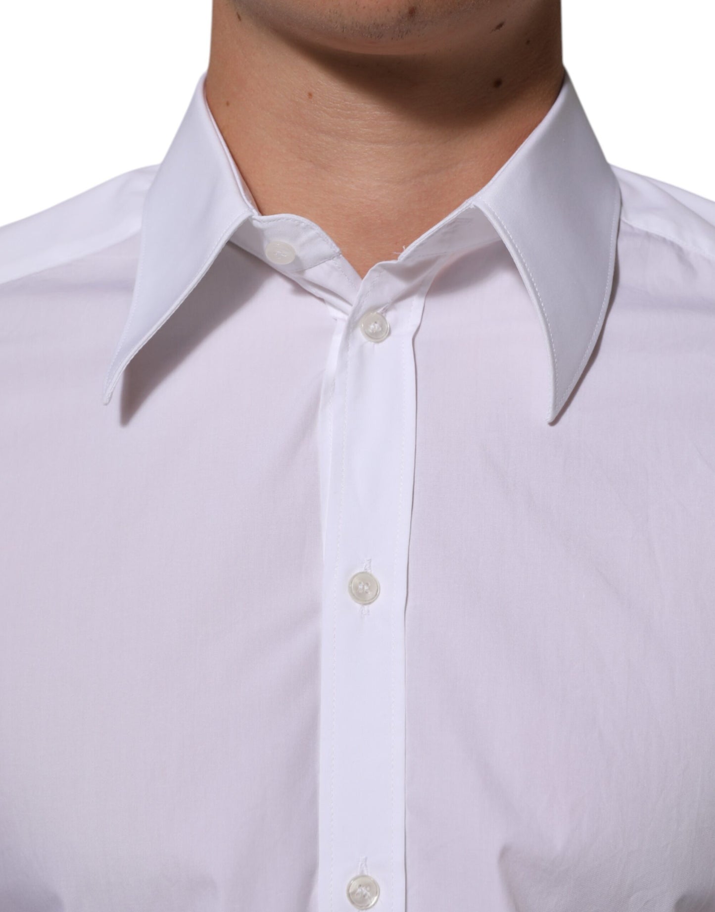 Camisa formal de vestir MARTINI de algodón blanco para hombre de Dolce & Gabbana